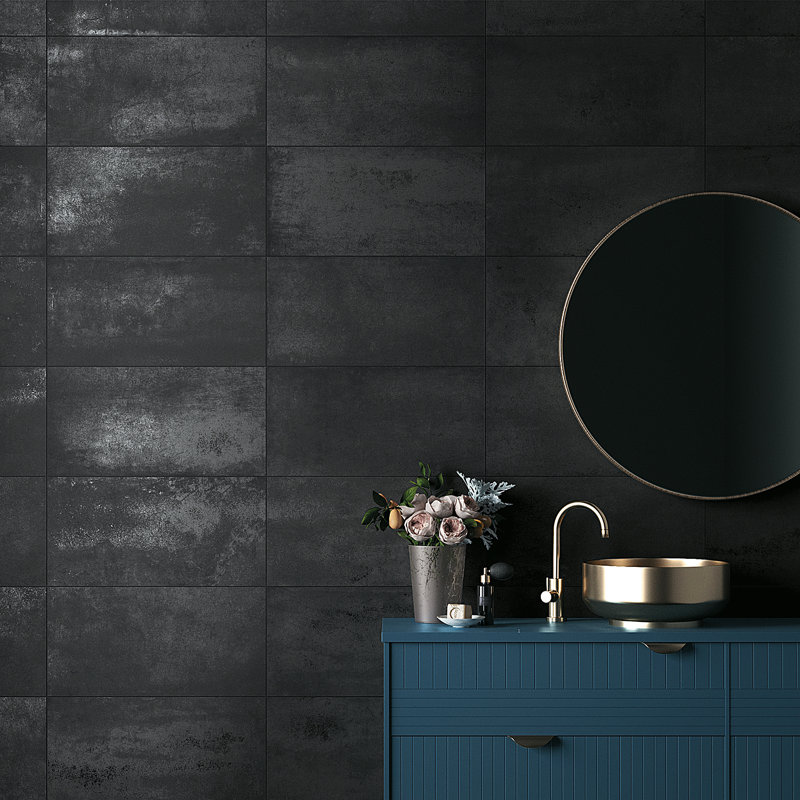 Ivy Hill Tile 12" x 24" Porcelain Metal Look Wall & Floor Tile